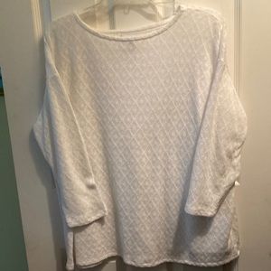 White XLP JJill lace top